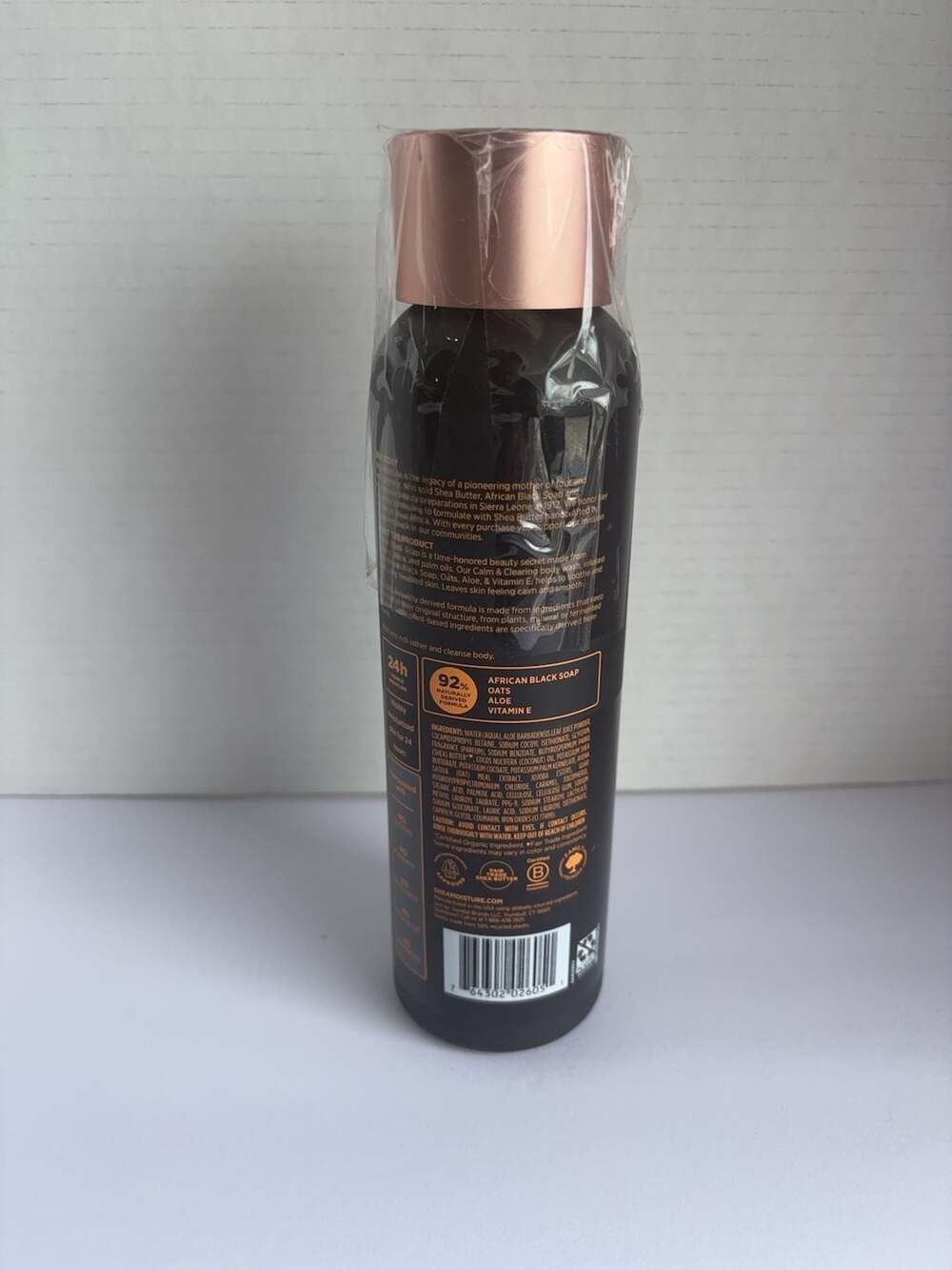 SheaMoisture African Black Soap Body Wash Calm and Clearing 18 Fl Oz NEW - Picture 2 of 3